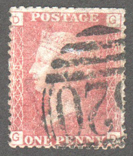 Great Britain Scott 33 Used Plate 138 - GD - Click Image to Close